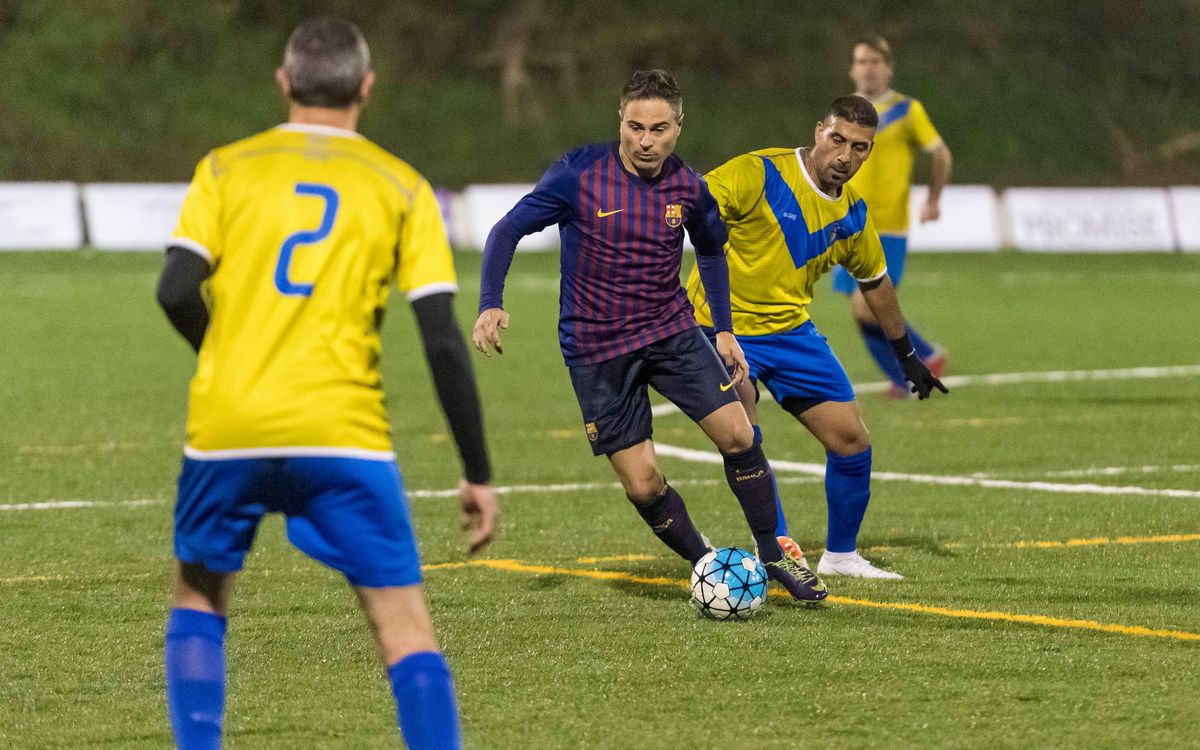 La Agrupación juega en Sant Cebrià de Vallalta a favor de la lucha contra el ictus