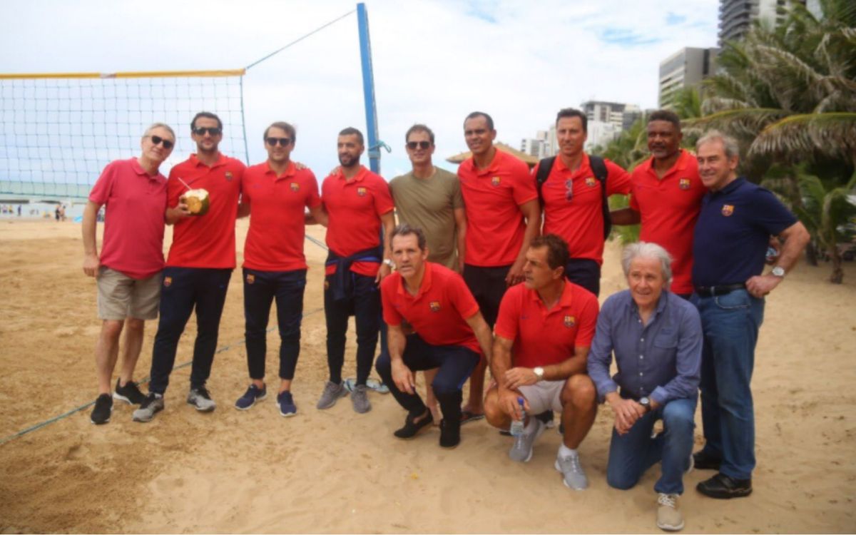 El president de l'Agrupació acompanya al Barça Legends a Brasil